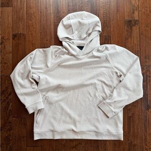 lululemon athletica at ease Cream Textured Pullover Hoodie